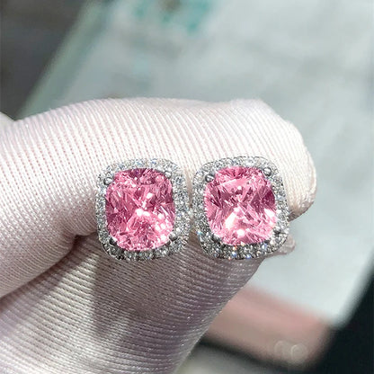 Pendientes de Tuerca de Lujo con Zirconia - Diseño Exquisito CAOSHI