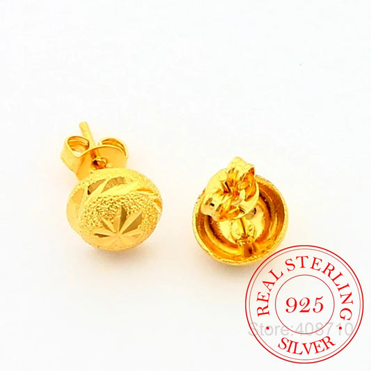 Pendientes Plata 925 Bañados en Oro 24K con Zircón — Lujo Nupcial Premium