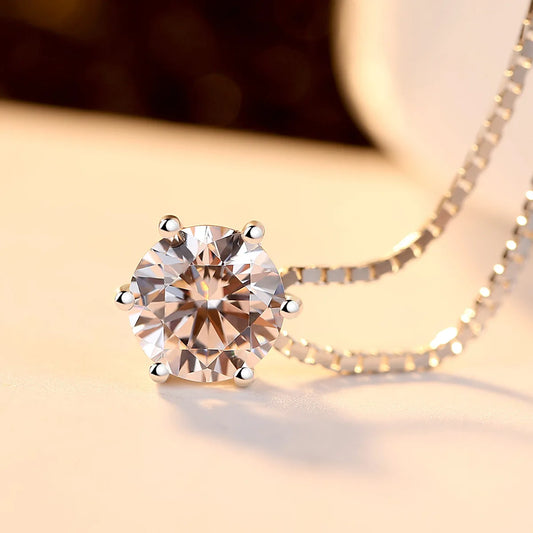 Collar Plata 925 con Zircón y Cadena Box — Joya Fina Minimalista | BELLAS