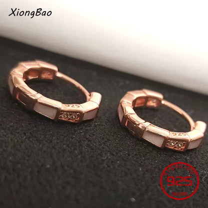 Pendientes de Aro con Zircón Cuadrado Dorado - Plata 925