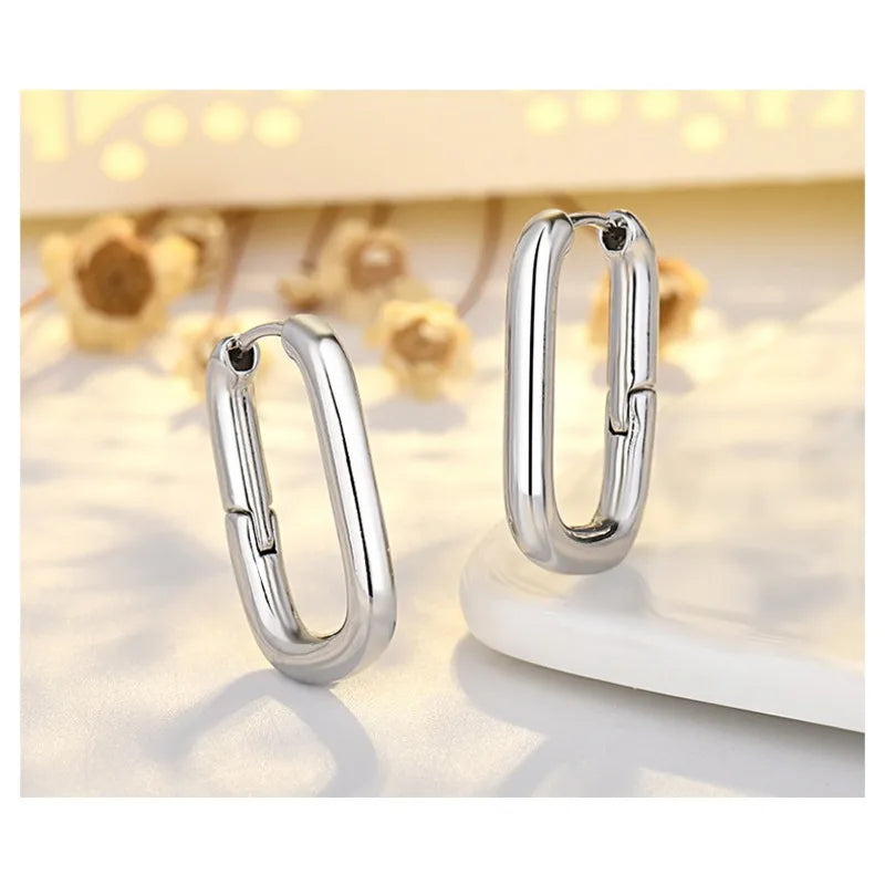 Pendientes Aro Gold Filled con Zircón - Unisex