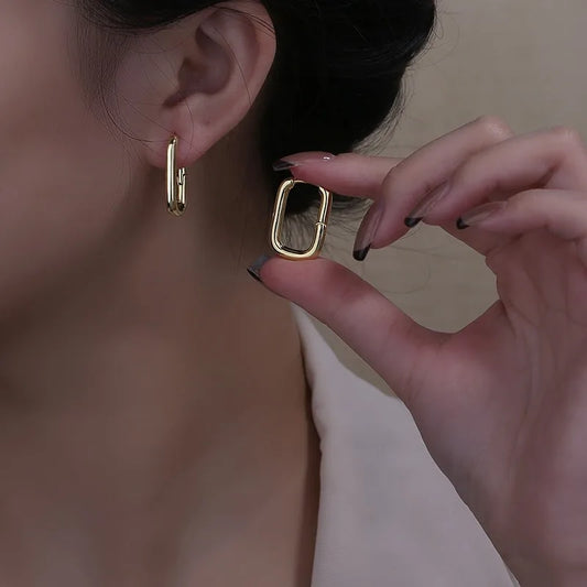 Pendientes Aro Gold Filled con Zircón — Unisex | Joyería Fina para Todos